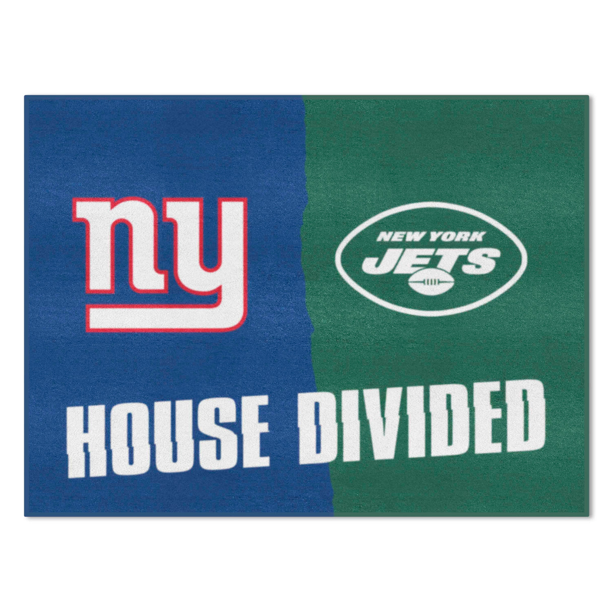NFL House Divided Mat - Giants / Jets