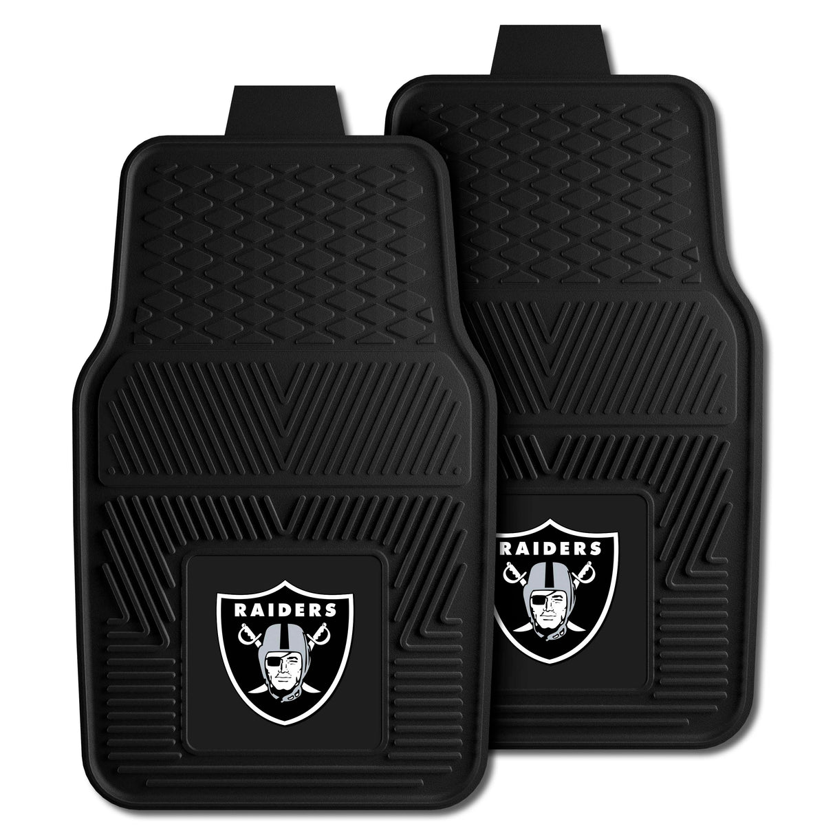 Las Vegas Raiders 2-pc Vinyl Car Mat Set