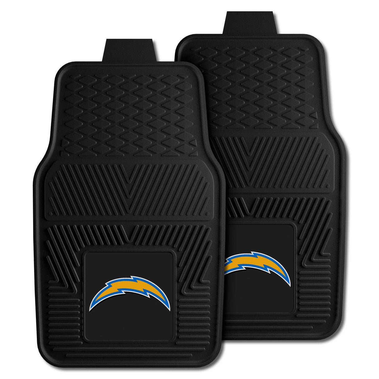 Los Angeles Chargers 2-pc Vinyl Car Mat Set