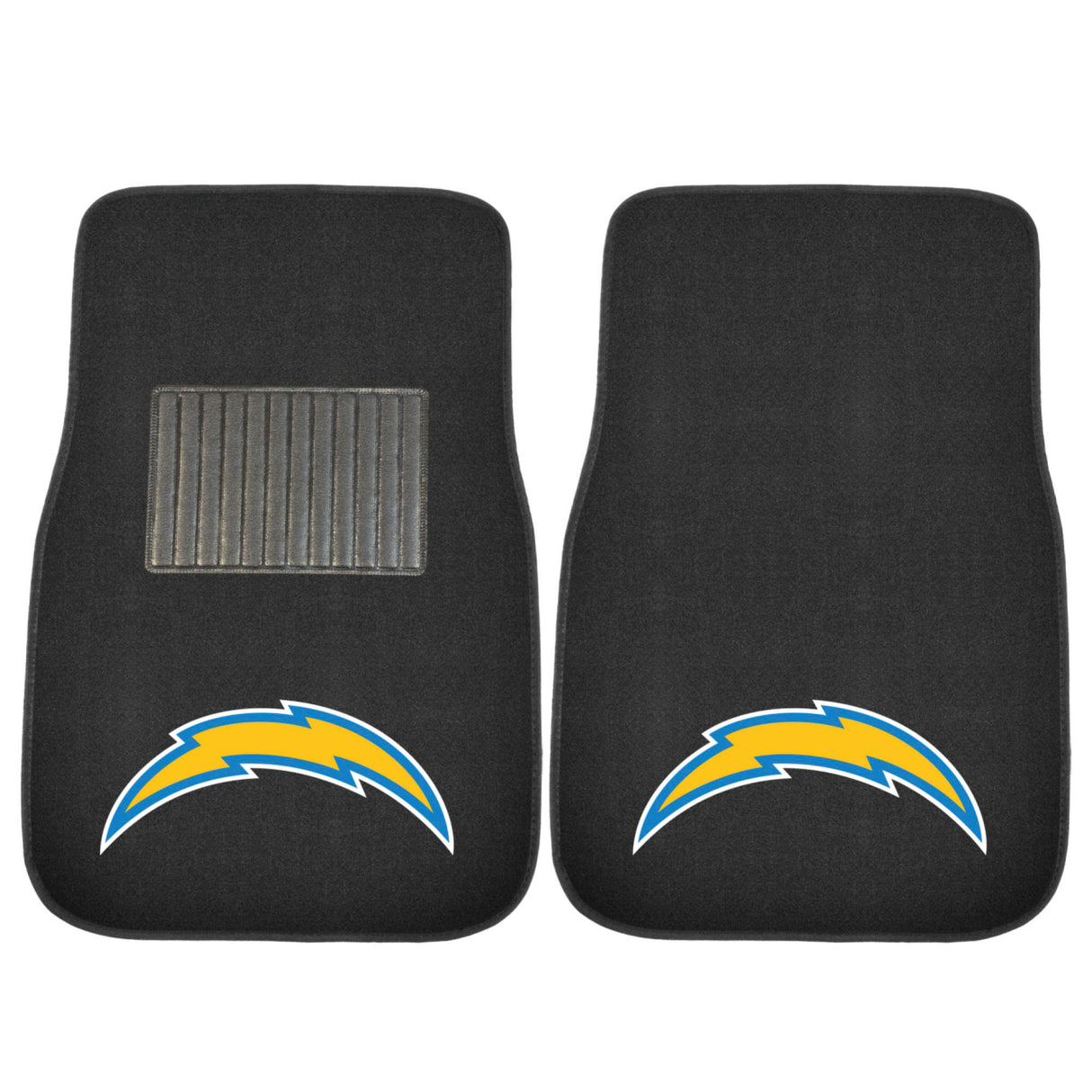 Los Angeles Chargers 2-pc Embroidered Car Mat Set