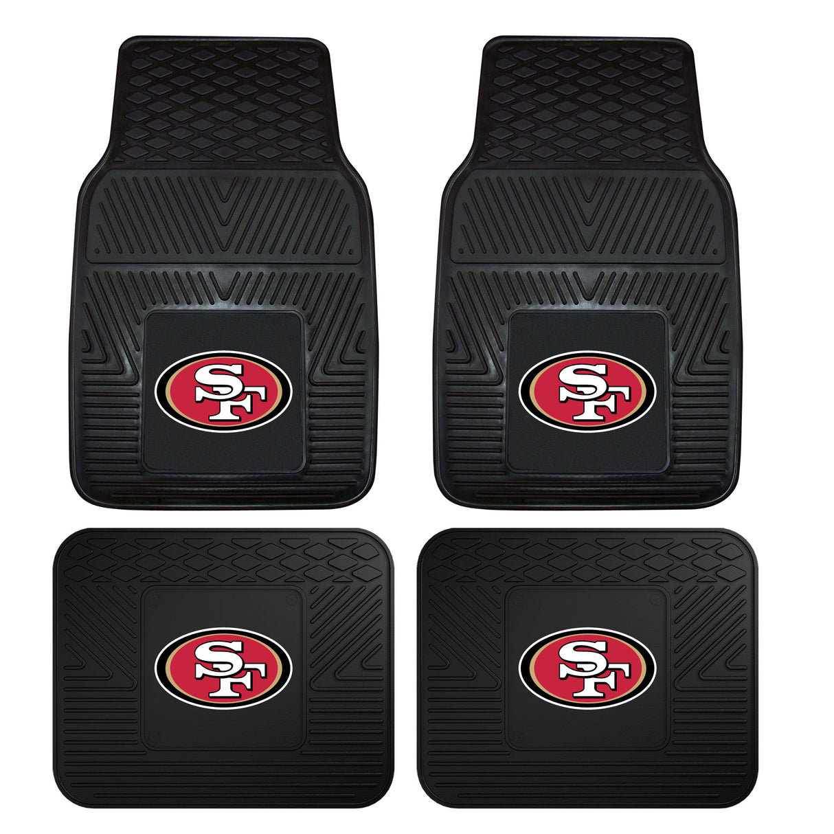 San Francisco 49ers 4-pc Vinyl Car Mat Set