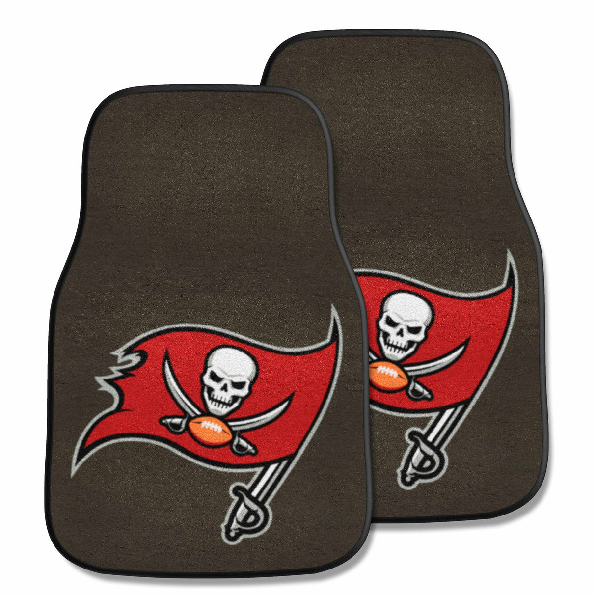 Tampa Bay Buccaneers 2-pc Carpet Car Mat Set
