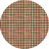 Candy Cane Plaid Vinyl Mat