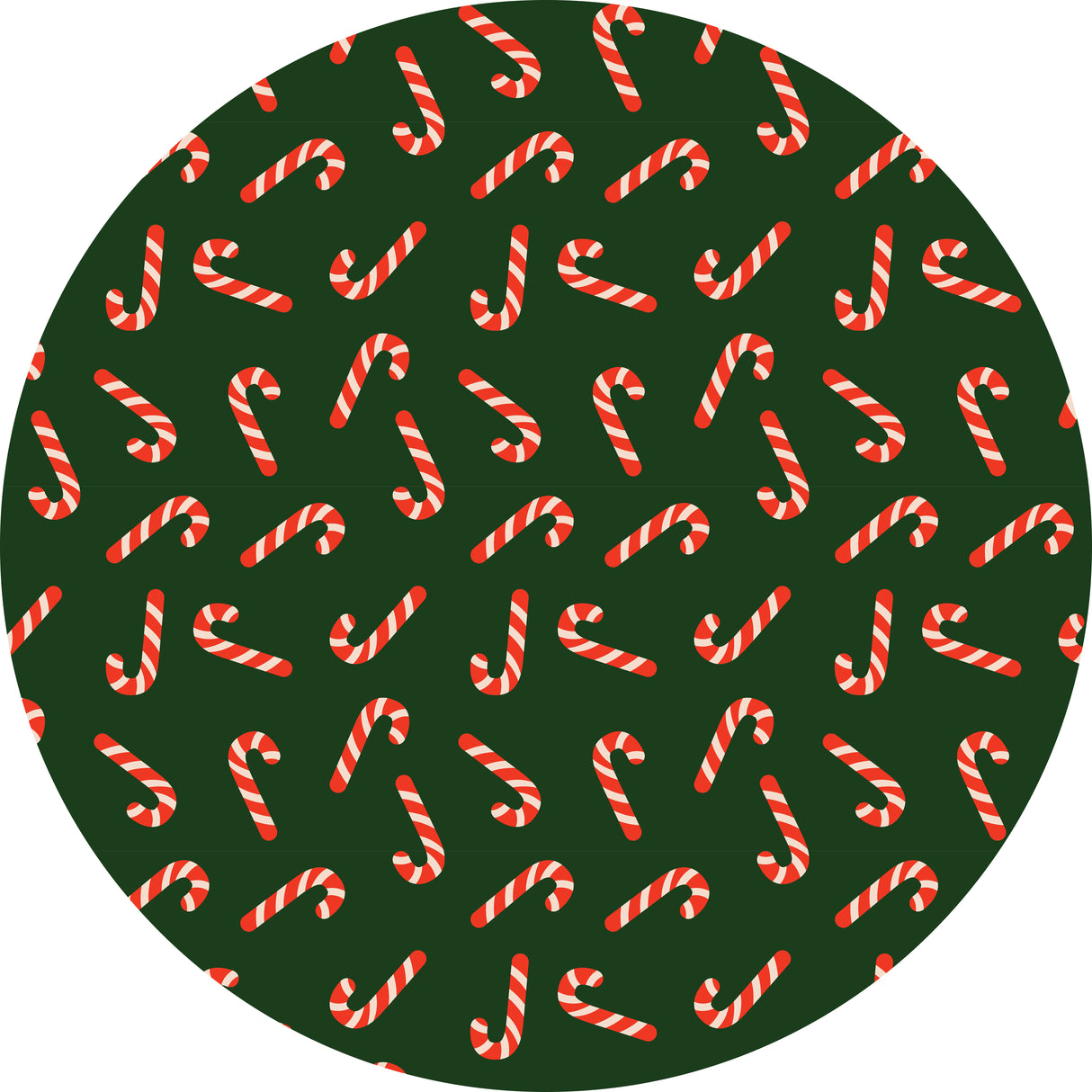 Candy Canes Vinyl Mat