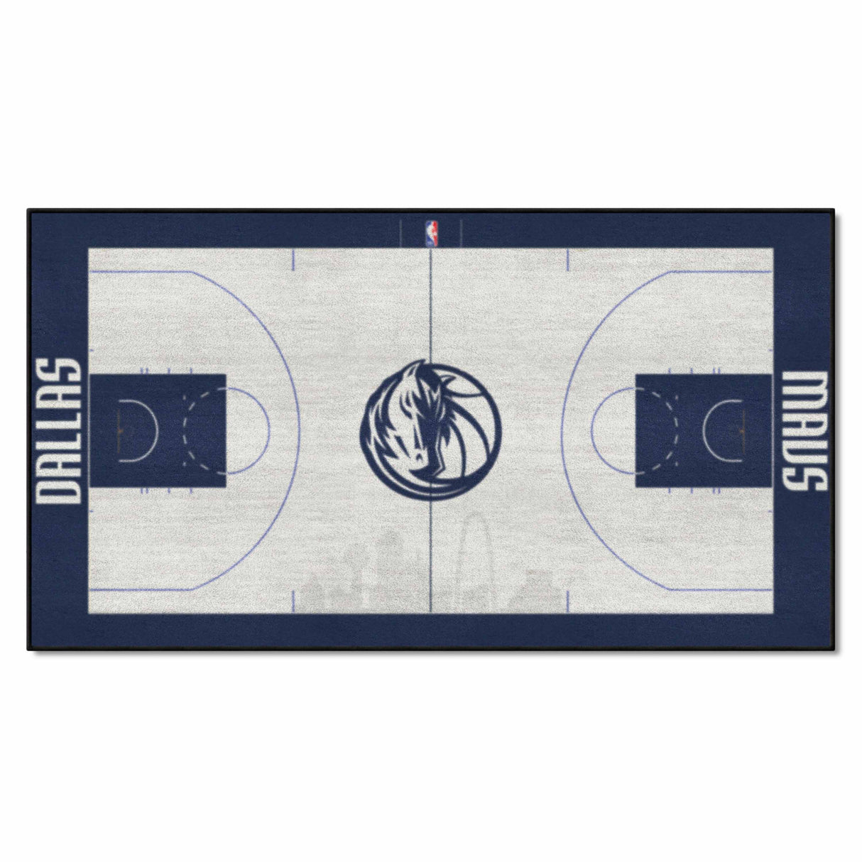 Dallas Mavericks NBA Court Large Runner