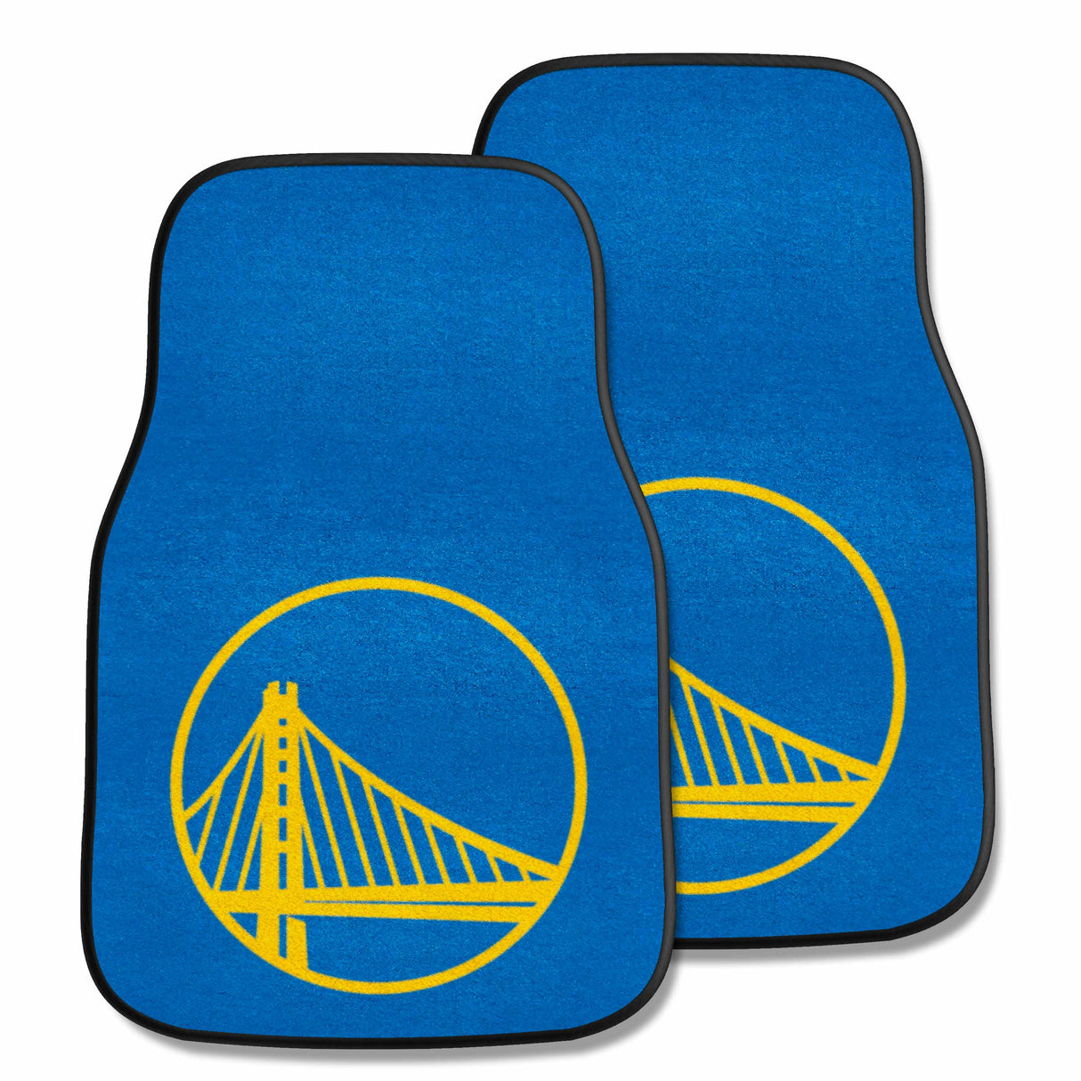 Golden State Warriors 2-pc Carpet Car Mat Set