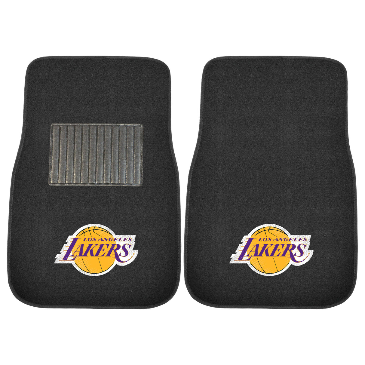 LA Lakers 2-pc Embroidered Car Mat Set