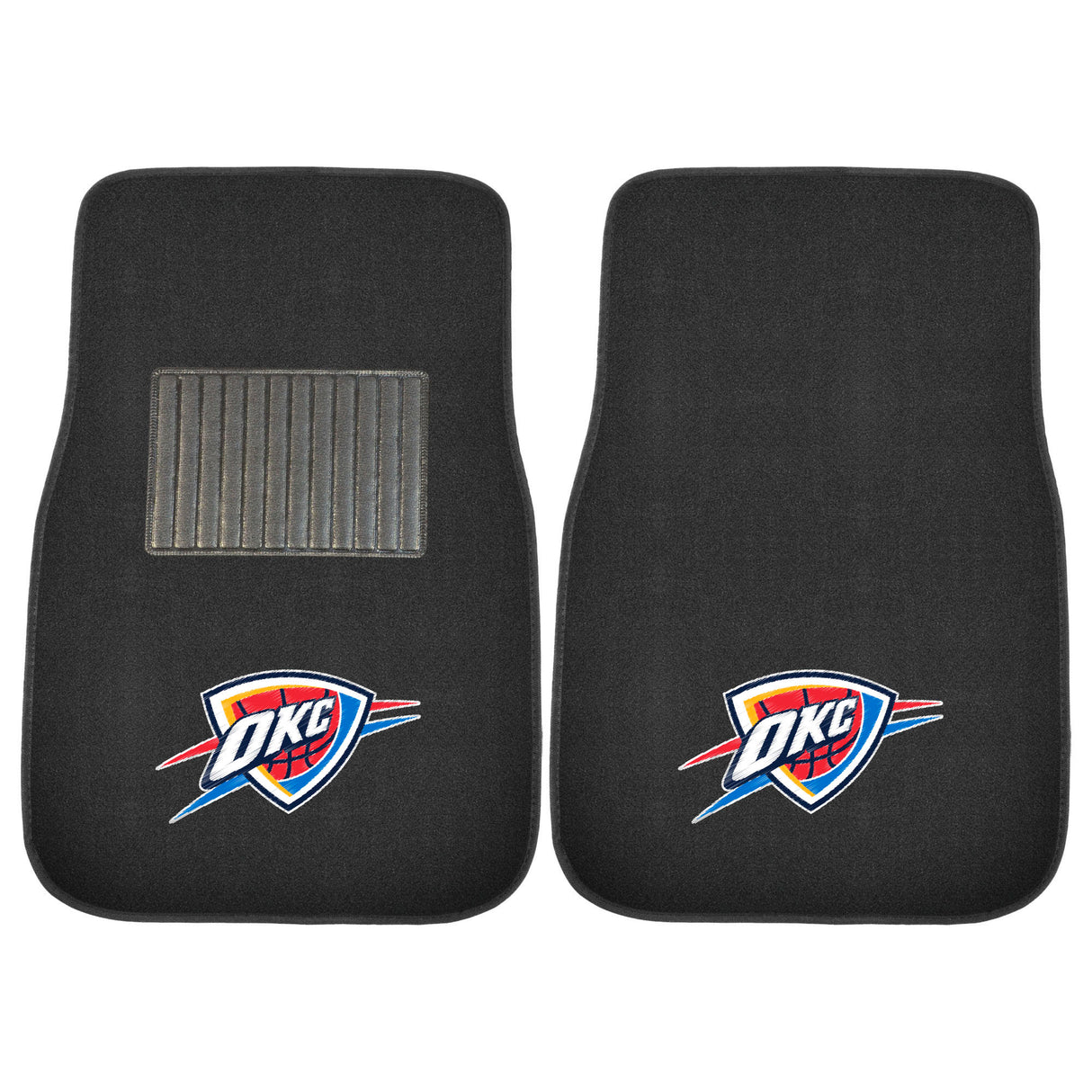 Oklahoma City Thunder 2-pc Embroidered Car Mat Set
