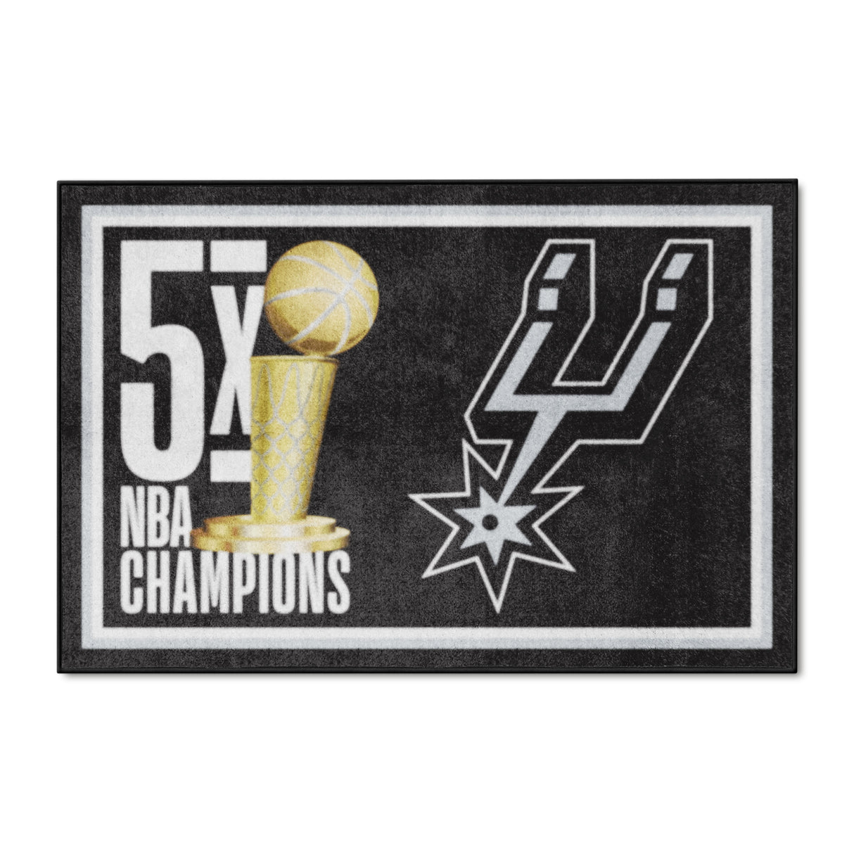 San Antonio Spurs 4x6 Rug