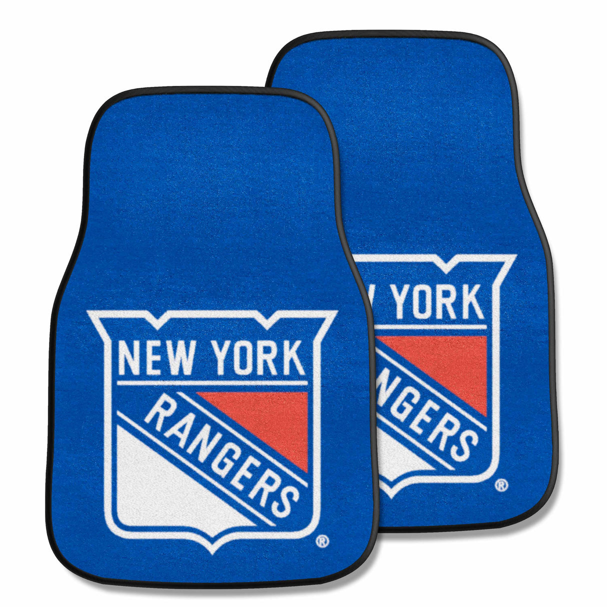 NY Rangers 2-pc Carpet Car Mat Set