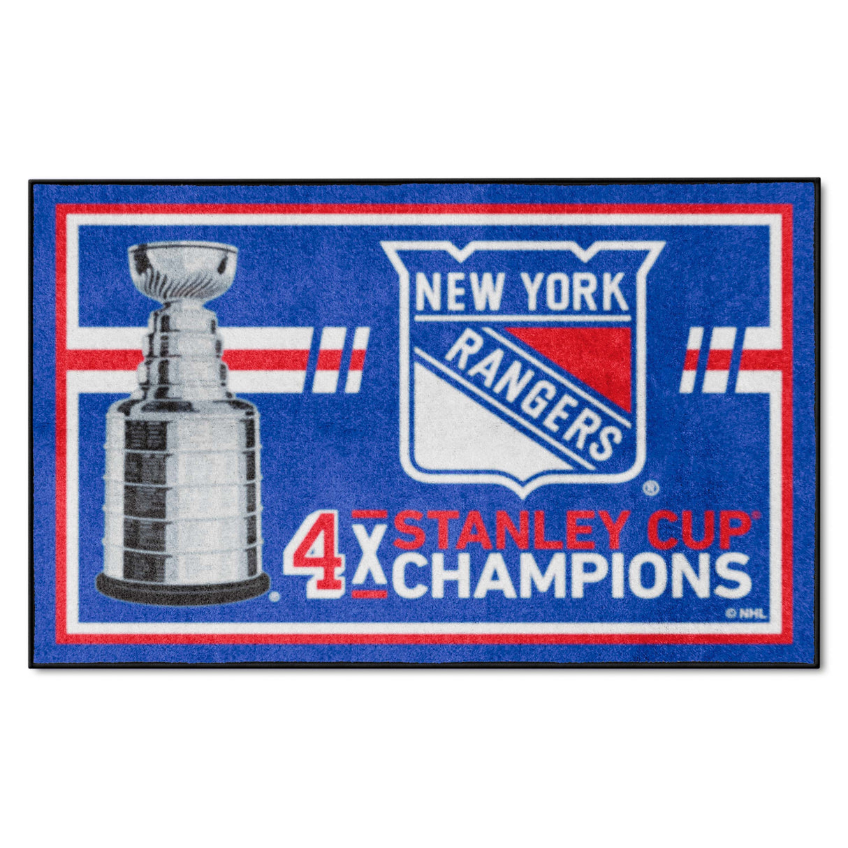 NY Rangers 4x6 Rug