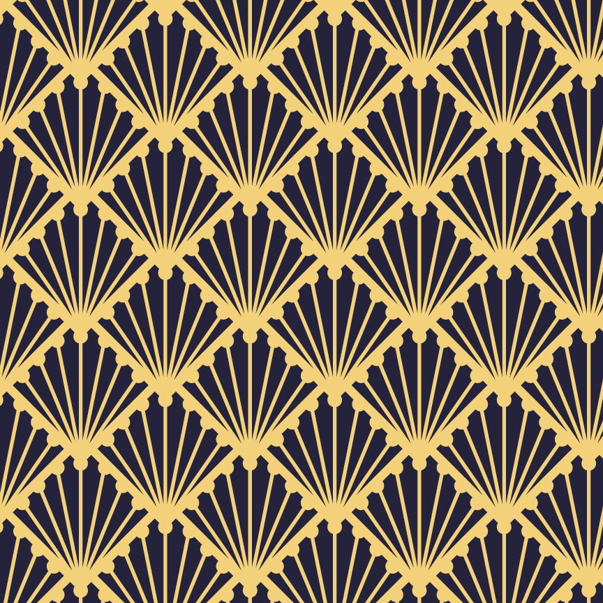 Art Deco Fan Vinyl Mat