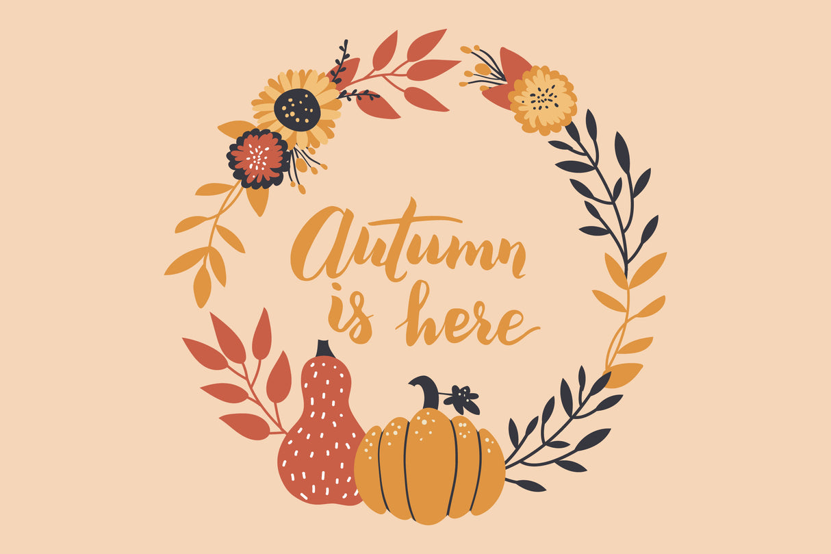 Autumn is Here Entry Mat