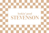 Custom Last Name Memory Foam Bath Mat - Tan