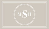Custom Monogram Memory Foam Bath Mat - Tan