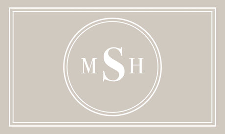 Custom Monogram Memory Foam Bath Mat - Tan