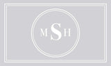 Custom Monogram Memory Foam Bath Mat - Gray