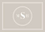 Custom Monogram Memory Foam Bath Mat - Tan