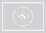Custom Monogram Memory Foam Bath Mat - Gray