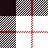 Black and Red Plaid Vinyl Mat