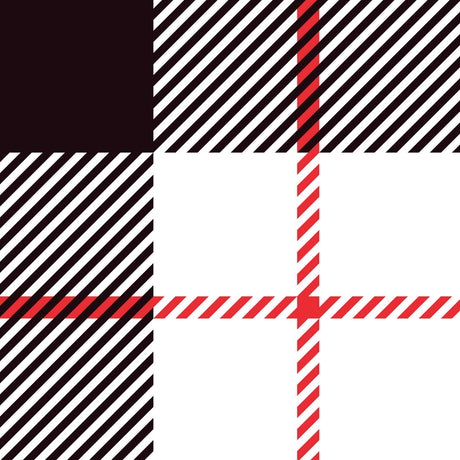 Black and Red Plaid Berber Impressions Mat