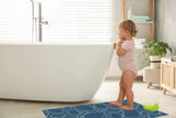 Blue Cobblestone Vinyl Mat