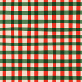 Candy Cane Plaid Vinyl Mat