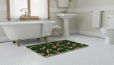 Candy Canes Memory Foam Bath Mat