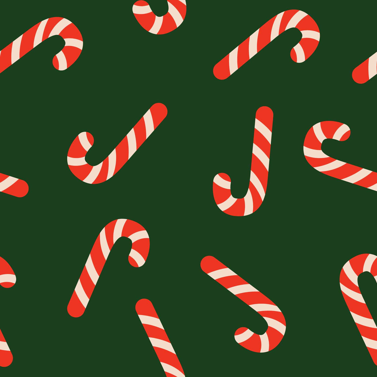 Candy Canes Vinyl Mat