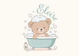 Custom Child Name Memory Foam Bath Mat