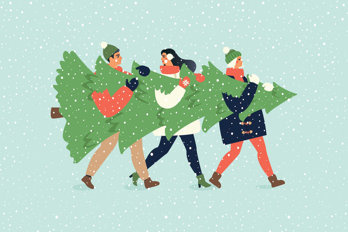 Christmas Tree Berber Impressions Mat