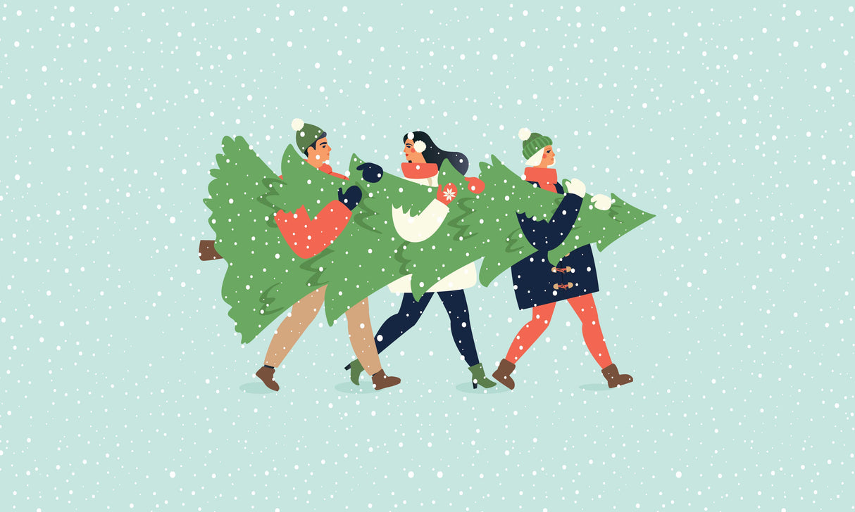 Christmas Tree Berber Impressions Mat