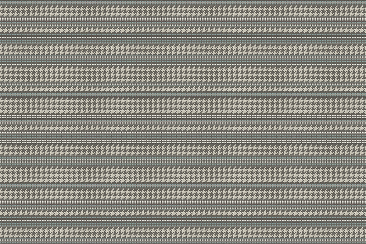 Houndstooth Stripe Mat (P933)