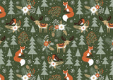 Holiday Forest Animals Memory Foam Bath Mat