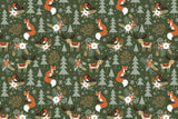Holiday Forest Animals Memory Foam Bath Mat