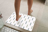 Mid-Century Modern Lines Memory Foam Bath Mat