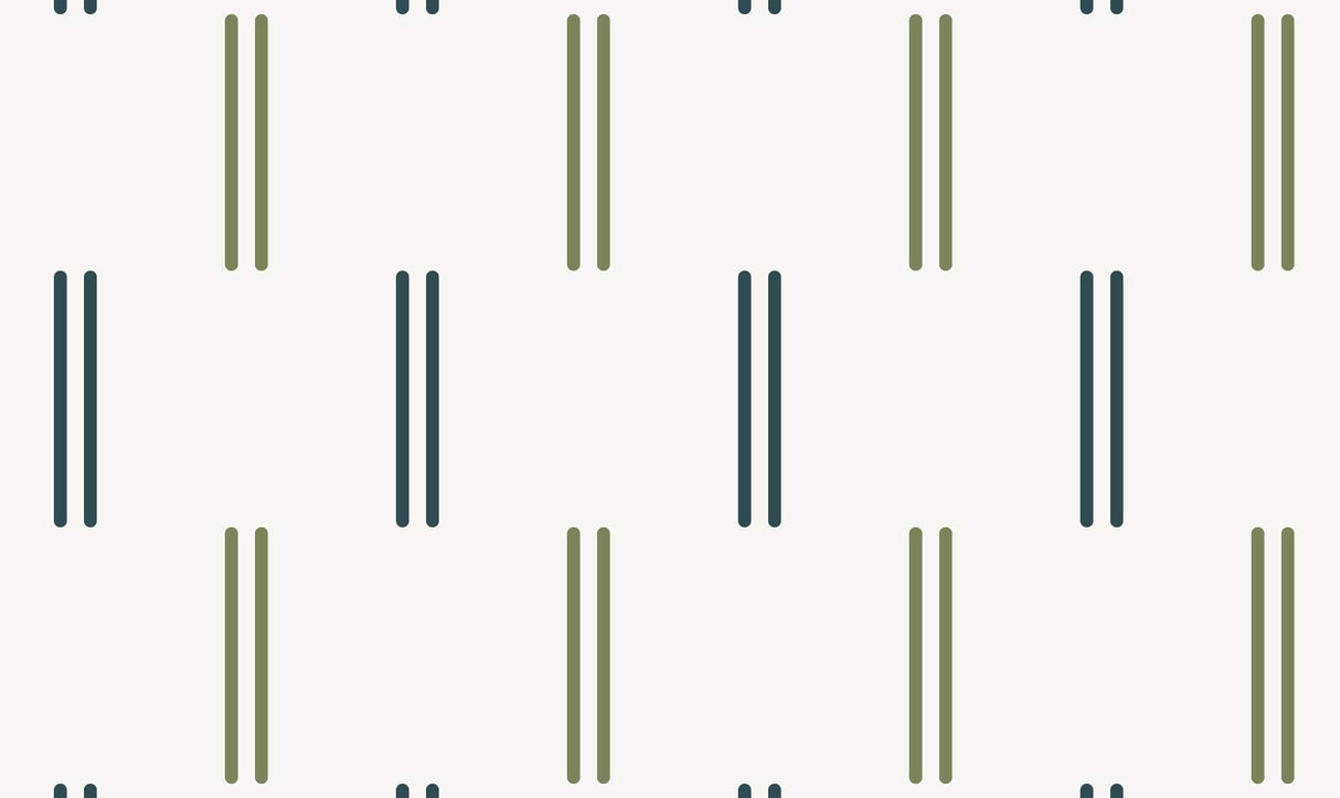 Mid-Century Modern Lines Memory Foam Bath Mat