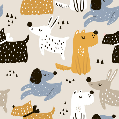 Playful Dogs Vinyl Mat