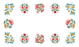Retro Flower Garden Memory Foam Bath Mat