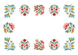 Retro Flower Garden Memory Foam Bath Mat