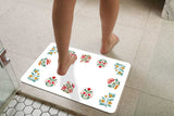 Retro Flower Garden Memory Foam Bath Mat