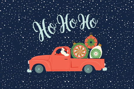 Santa Truck Berber Impressions Mat