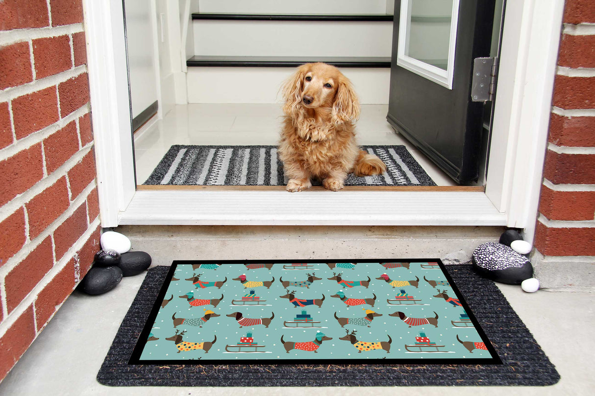 Sledding Dogs Vinyl Mat