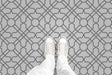 Bamboo Garden Trellis (P1225) Custom Printed Vinyl Flooring Design