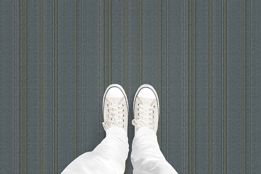 Rug Stripe (P1300) Custom Printed Vinyl Flooring Design