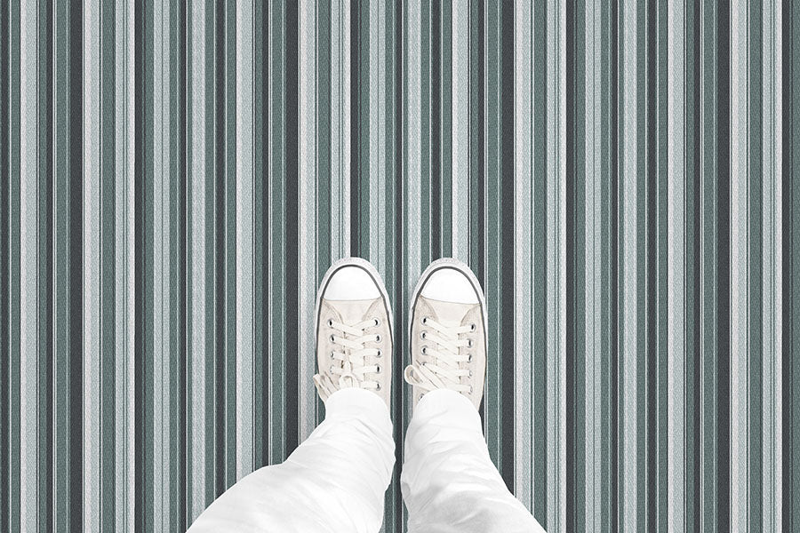 Barcode Stripe (P1309) Custom Printed Vinyl Flooring Design