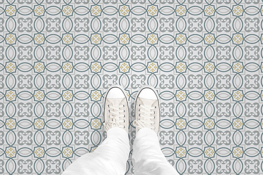 Mosaic Tile (P1386) Custom Printed Vinyl Flooring Design