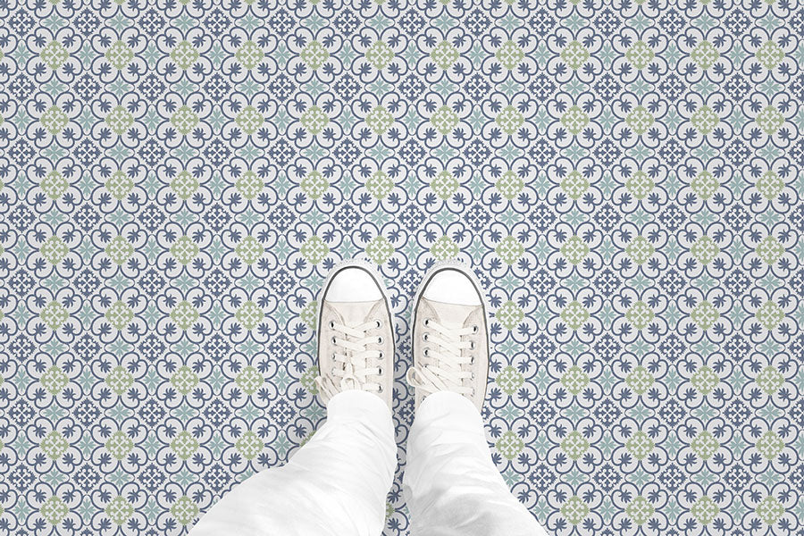 Portugal Tile (P1388) Custom Printed Vinyl Flooring Design