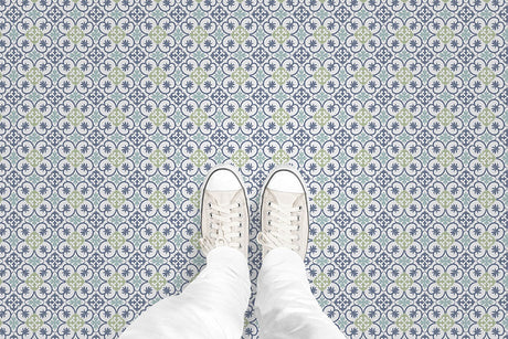 Portugal Tile (P1388) Custom Printed Vinyl Flooring Design