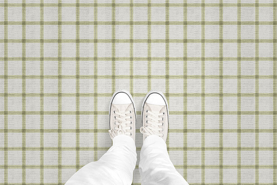 Linen Plaid (P1442) Custom Printed Vinyl Flooring Design